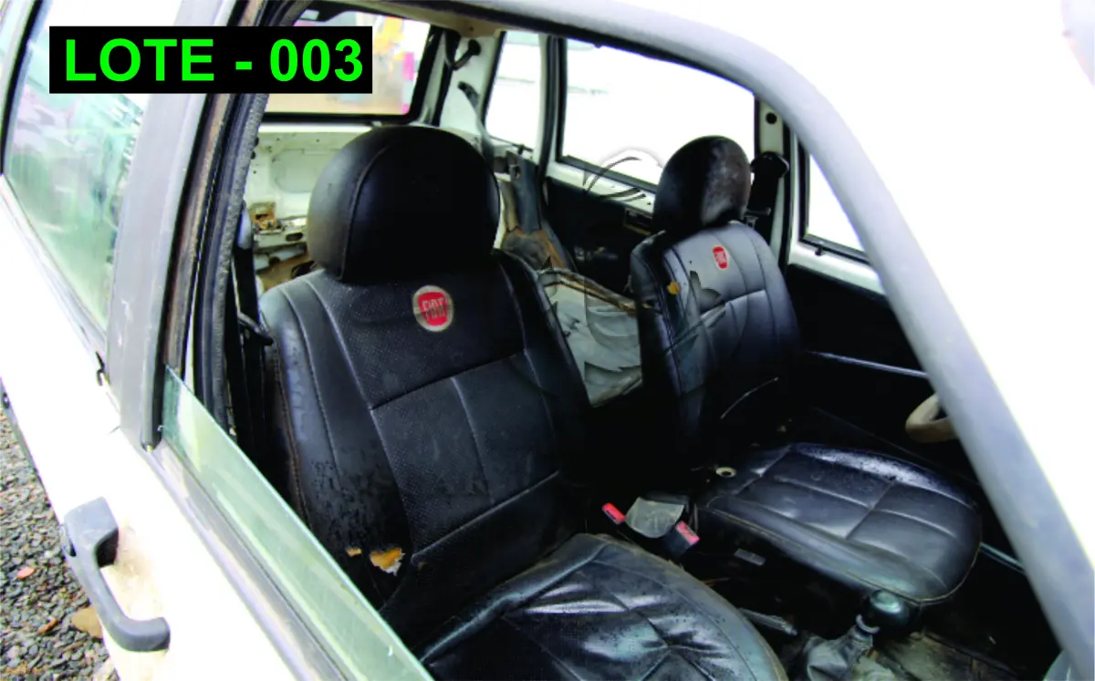 LOTE 003 - VEÍCULO - FIAT UNO MILLE WAY, 2011/2012, ALCOOL/GASOLINA.