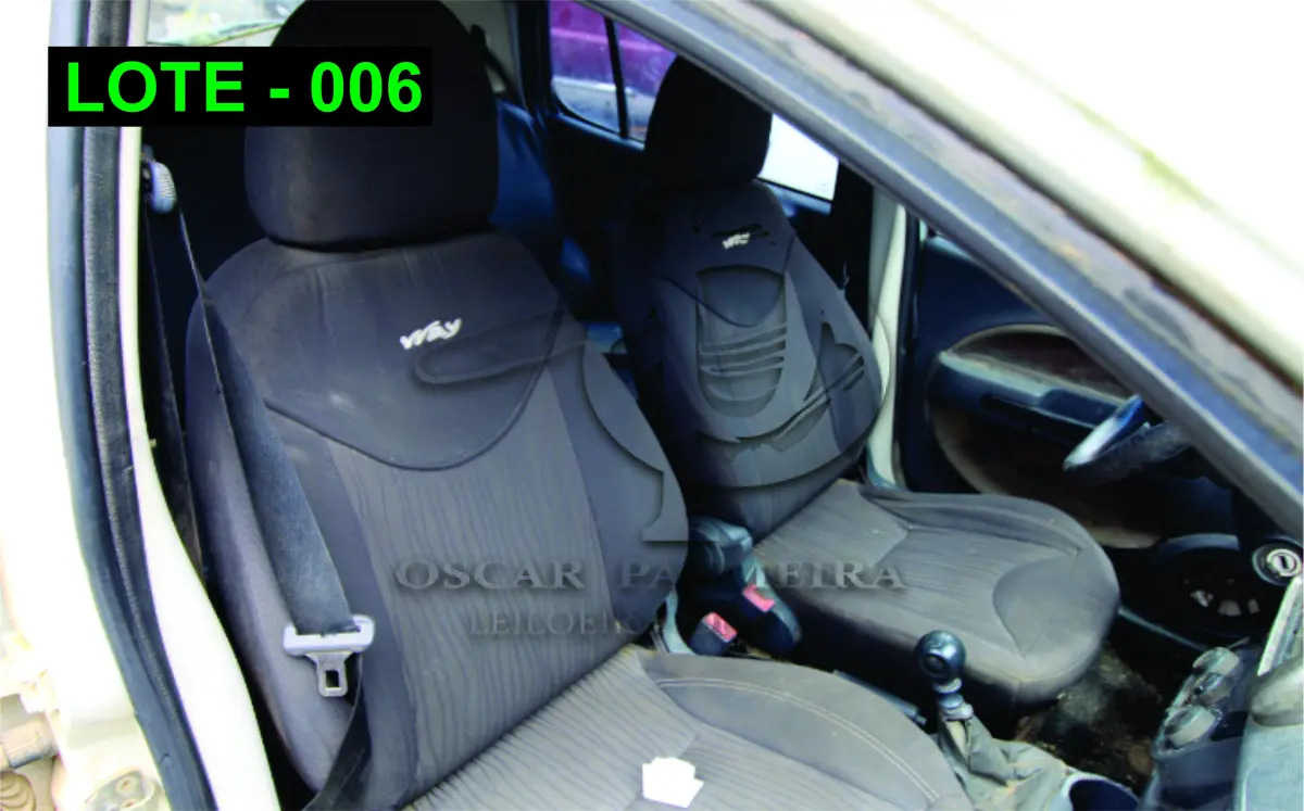 LOTE 006 - VEÍCULO - FIAT UNO WAY 1.0, 2010/2011, ALCOOL/GASOLINA.