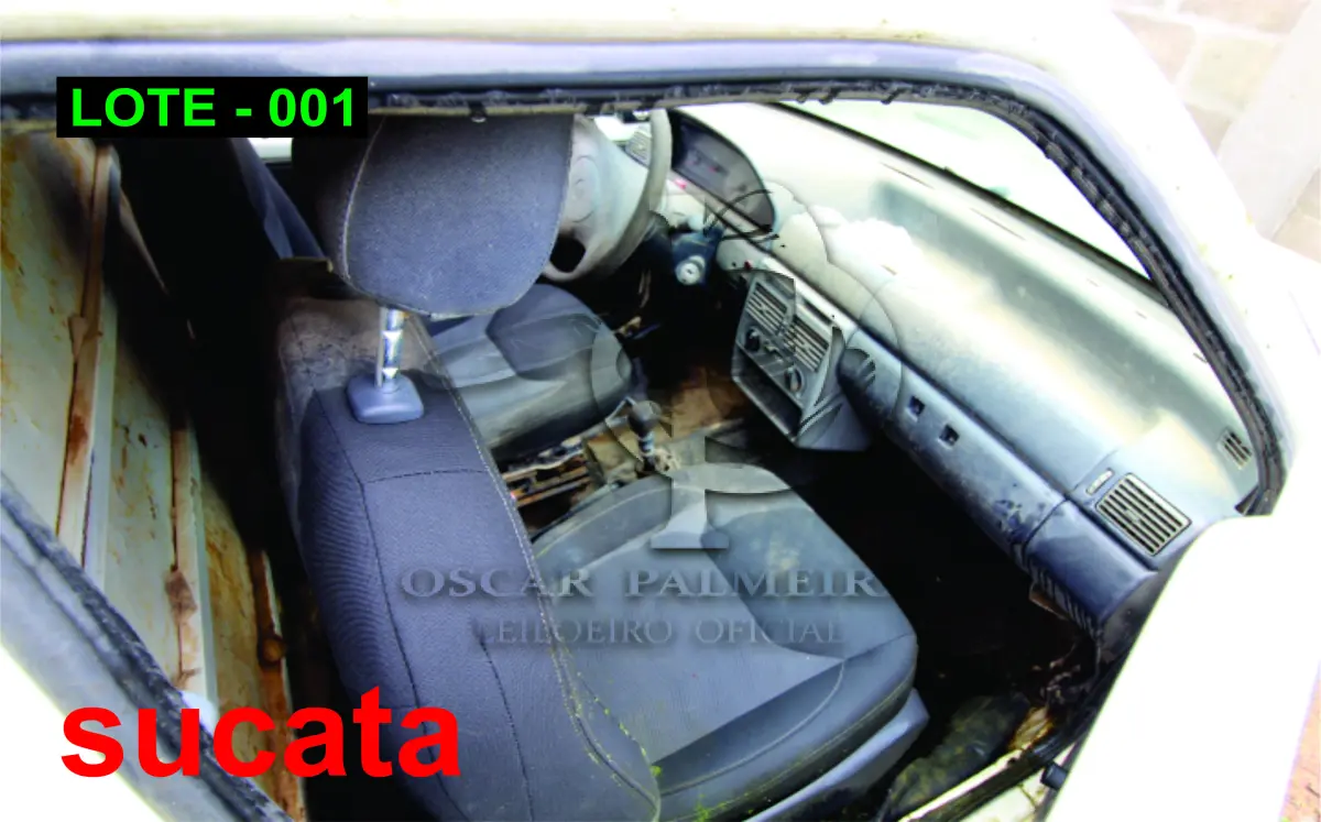 LOTE 001 - SUCATA - FIAT FIORINO, 2010/2011, ALCOOL/GASOLINA.