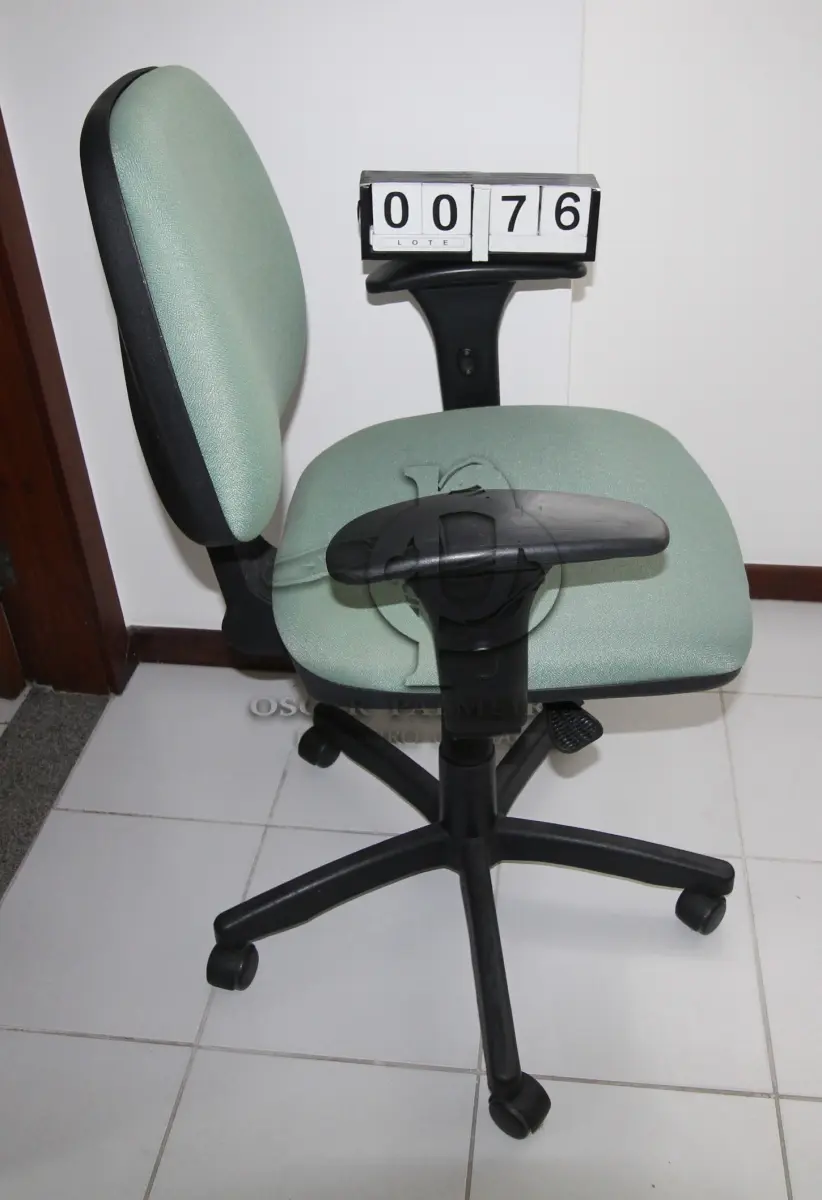 LOTE 076 - LOTE - 0076 - CADEIRA SECRETÁRIA GIRATÓRIA C/ BRAÇO