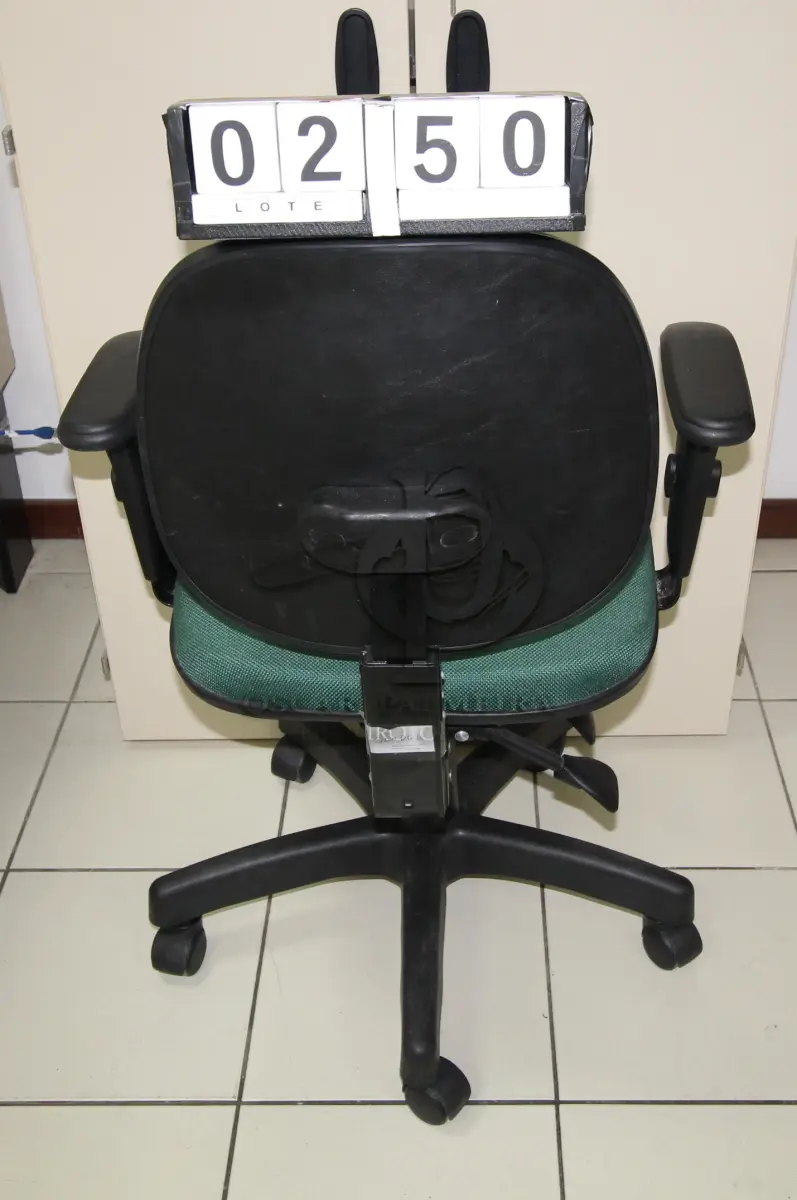 LOTE 250 - LOTE - 0250 - CADEIRA SECRETÁRIA GIRATÓRIA C/ BRAÇO