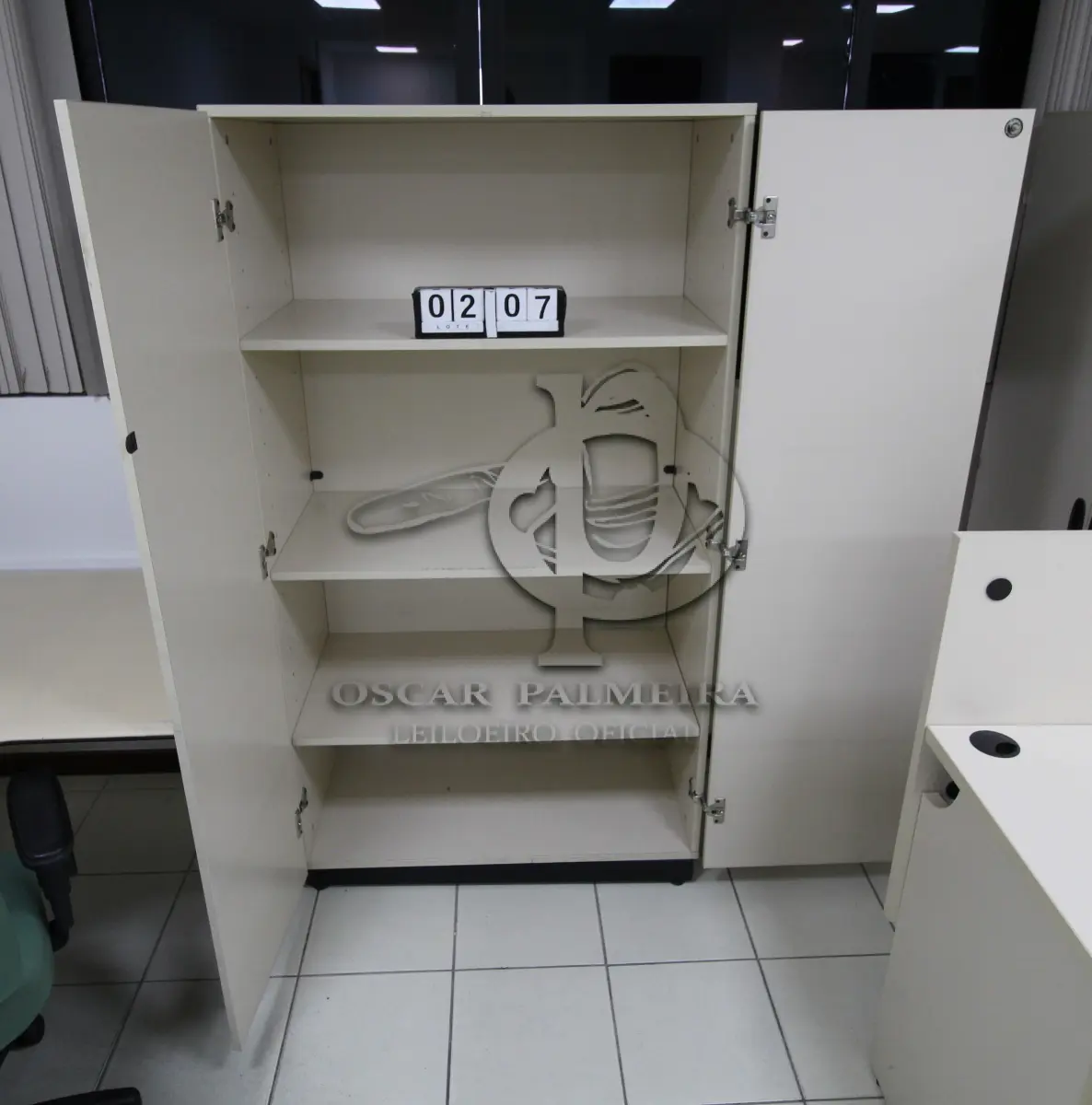 LOTE 207 - LOTE - 0207 - ARMÁRIO 2 PORTAS ALTO