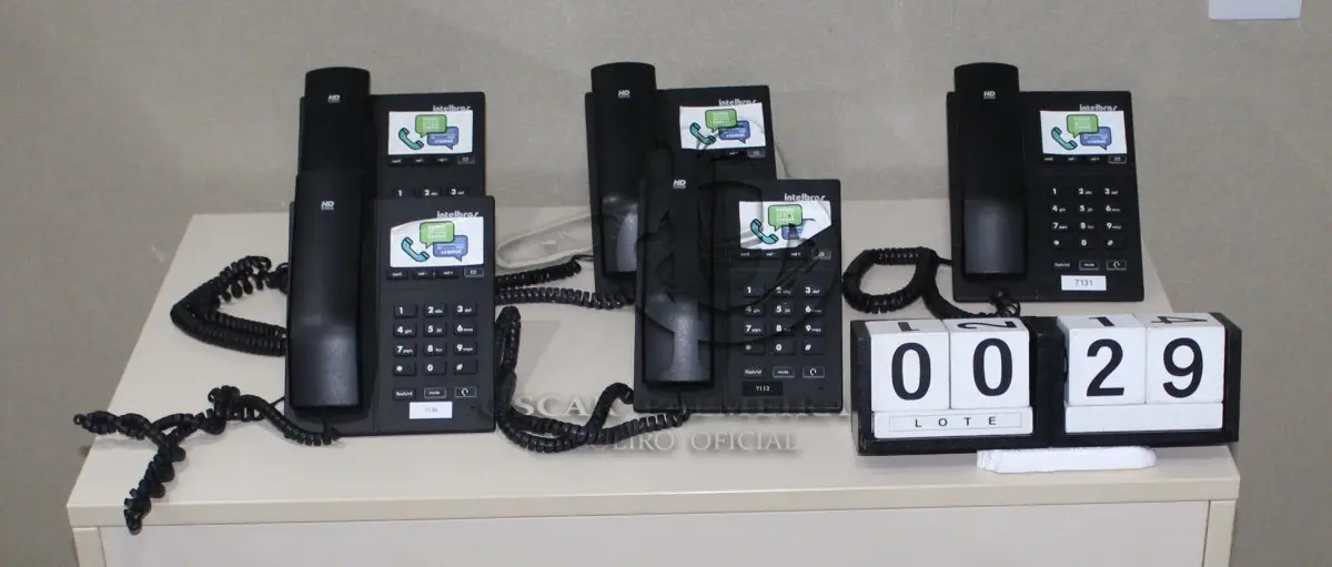 LOTE 029 - CONJ. APARELHOS INTELBRAS TIP-120