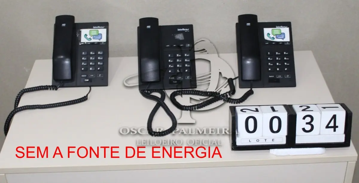 LOTE 034 - CONJ. APARELHOS INTELBRAS TIP-120 (SEM A FONTE DE ENERGIA)