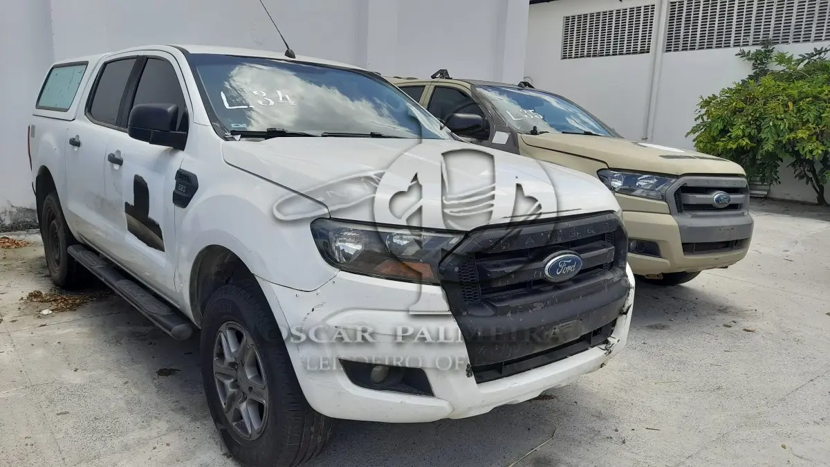 LOTE 034 - VEÍCULO: I/FORD RANGER XLSCD2 22C (MOTOR INCOMPLETO), ANO/MOD 2017/2018