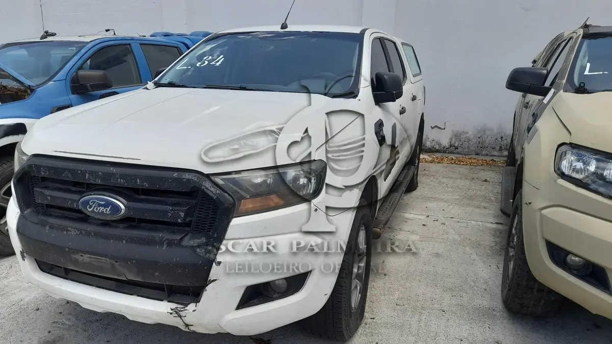 LOTE 034 - VEÍCULO: I/FORD RANGER XLSCD2 22C (MOTOR INCOMPLETO), ANO/MOD 2017/2018