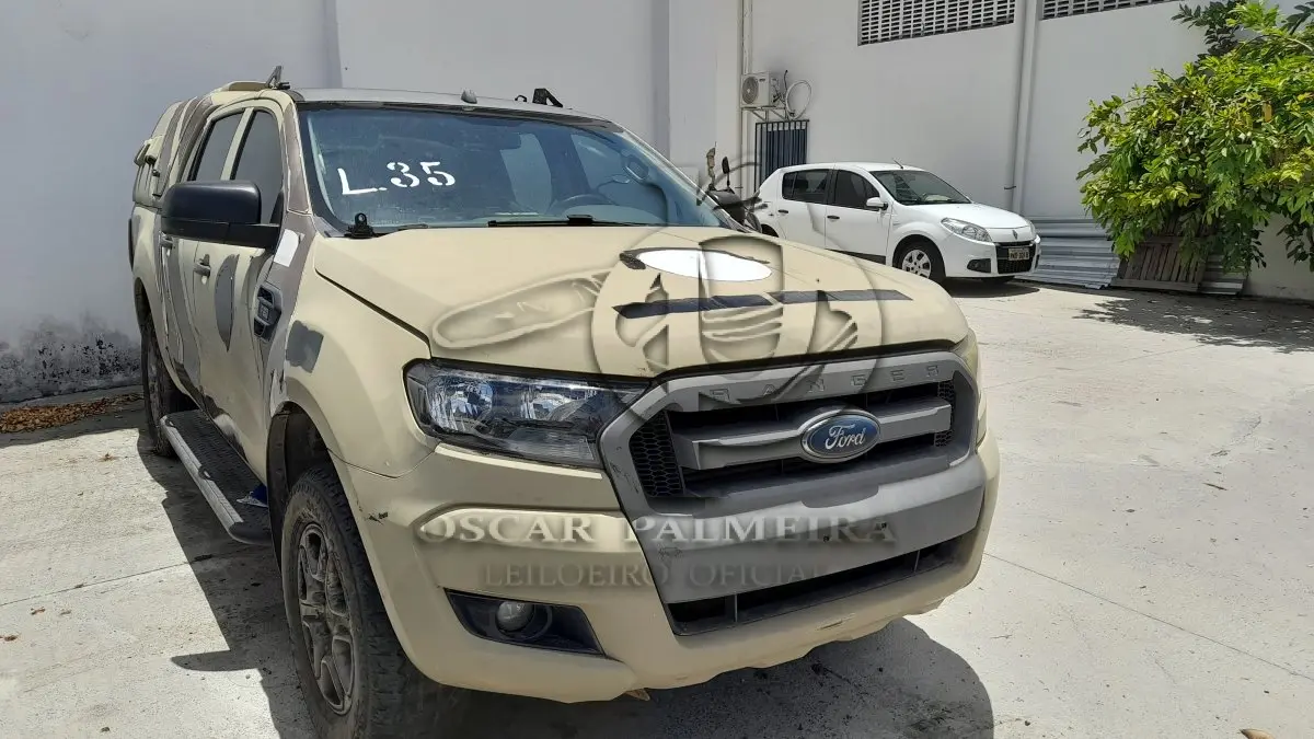LOTE 035 - VEÍCULO: I/FORD RANGER XLSCD4 22C (MOTOR INCOMPETO), ANO/MOD 2017/2018