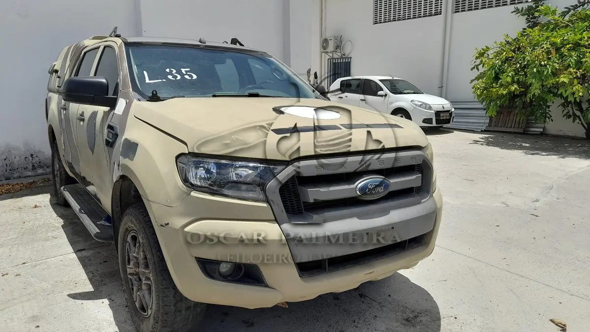 LOTE 035 - VEÍCULO: I/FORD RANGER XLSCD4 22C (MOTOR INCOMPETO), ANO/MOD 2017/2018