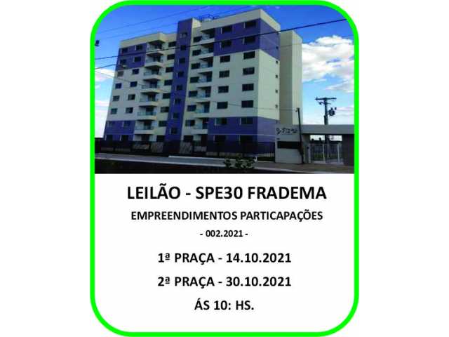 LEILÃO SPE30 FRADEMA - LUÍS EDUARDO MAGALHÃES