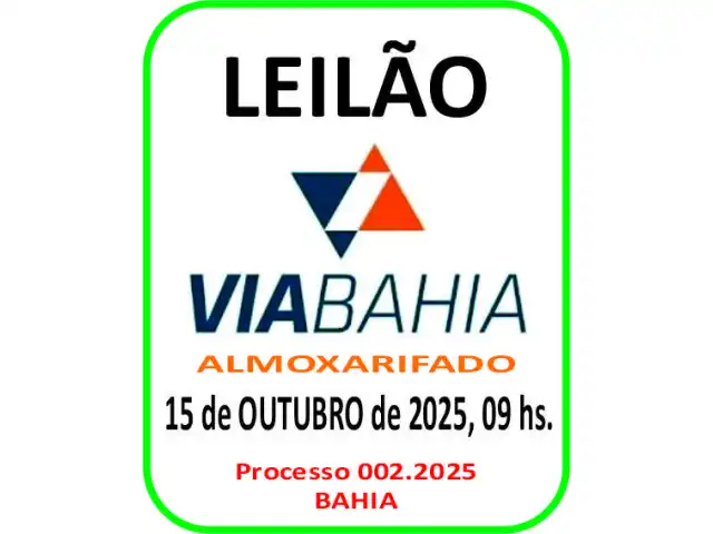 LEILÃO VIA BAHIA