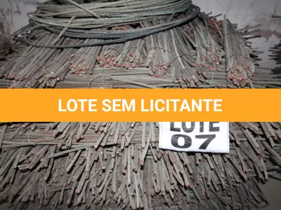 LOTE 007 - DIVERSOS MATERIAIS DE COBRE COMPOSTO DE: CABOS MENSAGEIROS, FIOS DE COBRE, FIOS DE CONTATO