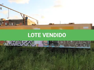 LOTE 003 - DIVERSOS MATERIAIS DE FERRO COMPOSTO DE:  03 VAGÕES DE TREM PARA PASSAGEIROS