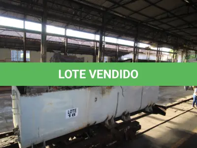 LOTE 018 - DIVERSOS MATERIAIS DE FERRO COMPOSTO DE:   PRANCHA FERROVIARIA, RODEIROS, SUCATA DIVERSAS DE FERRO