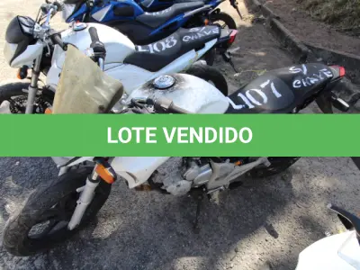 LOTE 107 - VEÍCULO; MARCA/MODELO: HONDA/CB 300R FAB/MOD: 2012/2012 PLACA: OLB5262 CHASSI: 9C2NC4310CR070441