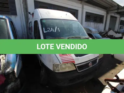 LOTE 034 - SUCATA DE VEÍCULOS:    RANGER XL 13P, CHASSI 8AFER13P19J210889 (MOTOR SEM CONDIÇÃO DE UTILIZAÇÃO)    DUCATO MC RONTAN AMB, CHASSI 93W245G34B2057207