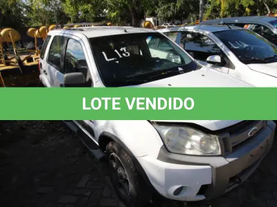 LOTE 013 - VEÍCULO: MARCA/MODELO: FORD/ECOSPORT 4WD2.0FLEX; FAB/MOD: 2009/2009; PLACA: NLP7774; CHASSI: 9BFZE65H198549950