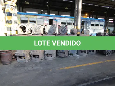 LOTE 017 - DIVERSOS MATERIAIS MOTORES COMPOSTO DE:  MOTORES DE TRAÇÃO DE CORRENTE CONTINUA, BOBINAS DE CAMPO INDUZIDO, CARCAÇA DE FERRO, MOTORES GERADORES E MOTOR COMPRESSOR
