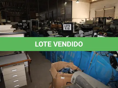 LOTE 015 - DIVERSOS MATERIAIS ELTRÔNICOS COMPOSTO DE: TELEVISORES, MONITORES, APARELHOS DE DVD, ESTABILIZADORES, CPU’S, RETROPROJETORES, APARELHOS DE FAX, IMPRESSORAS, ESTAÇÕES DE RÁDIO, RÁDIOS TRANSCEPTORES MÓVEIS, SWITCH'S, FILMADORAS, FRAGMENTADORAS, ESTAÇÃO REPETIDORA, FONTES DE ALIMENTAÇÃO, SCANNERES, MICROFONES, PROJETORES MULTIMÍDIA