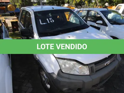 LOTE 015 - VEÍCULO: MARCA/MODELO: FORD/ECOSPORT XL 1.6FLEX; FAB/MOD: 2009/2009; PLACA: JSJ1560; CHASSI: 9BFZE55P198530767