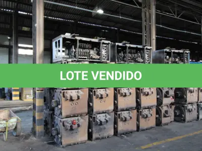 LOTE 017 - DIVERSOS MATERIAIS MOTORES COMPOSTO DE:  MOTORES DE TRAÇÃO DE CORRENTE CONTINUA, BOBINAS DE CAMPO INDUZIDO, CARCAÇA DE FERRO, MOTORES GERADORES E MOTOR COMPRESSOR