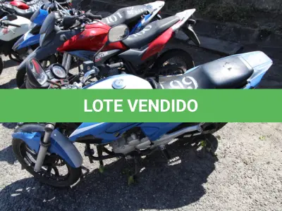 LOTE 099 - VEÍCULO; MARCA/MODELO: YAMAHA/FAZER YS250 FAB/MOD: 2009/2010 PLACA: NTF5866 CHASSI: 9C6KG0270A0017500