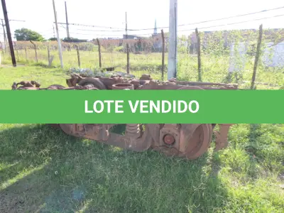 LOTE 013 - DIVERSOS MATERIAIS DE FERRO COMPOSTO DE: TRUQUES FERROVIÁRIOS