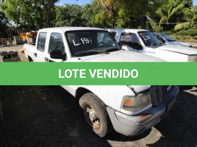 LOTE 019 - VEÍCULO: MARCA/MODELO: I/FORD RANGER XL 13P; FAB/MOD: 2008/2008; PLACA: JRL1143; CHASSI: 8AFER13P78J167903