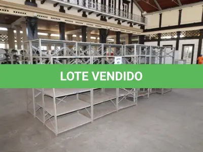 LOTE 003 - DIVERSOS MATERIAIS DE ESCRITÓRIO COMPOSTO DE: ARQUIVOS DE AÇO, ESTANTES DE AÇO, ARMÁRIOS TIPO GUARDA ROUPAS EM AÇO