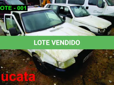 LOTE 001 - SUCATA - FIAT FIORINO, 2010/2011, ALCOOL/GASOLINA.