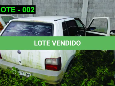 LOTE 002 - VEÍCULO - FIAT UNO WAY, 2011/2011, ALCOOL/GASOLINA (DÉBITO POR CONTA DO ARREMATANTE R$ 85,13).