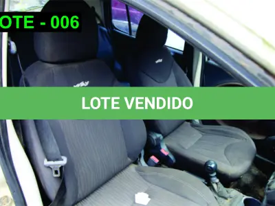 LOTE 006 - VEÍCULO - FIAT UNO WAY 1.0, 2010/2011, ALCOOL/GASOLINA.