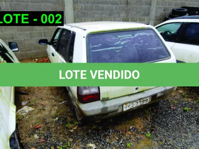 LOTE 002 - VEÍCULO - FIAT UNO WAY, 2011/2011, ALCOOL/GASOLINA (DÉBITO POR CONTA DO ARREMATANTE R$ 85,13).