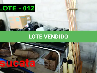 LOTE 012 - SUCATA COMPOSTA DE DIVERSOS MATERIAIS.