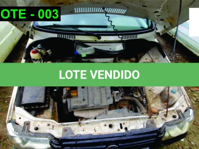 LOTE 003 - VEÍCULO - FIAT UNO MILLE WAY, 2011/2012, ALCOOL/GASOLINA.