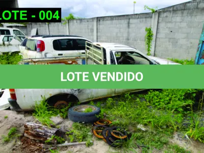 LOTE 004 - VEÍCULO - FORD COURIER PICAPE, 2011/2012, ALCOOL/GASOLINA.