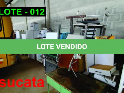 LOTE 012 - SUCATA COMPOSTA DE DIVERSOS MATERIAIS.