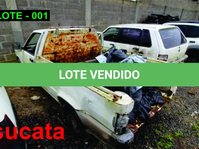 LOTE 001 - SUCATA - FIAT FIORINO, 2010/2011, ALCOOL/GASOLINA.