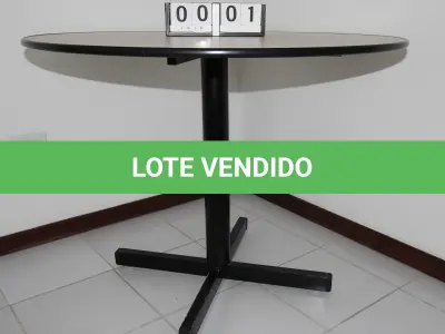 LOTE 001 - LOTE - 0001 - MESA REDONDA