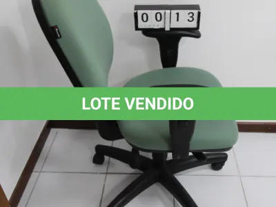 LOTE 013 - LOTE - 0013 - CADEIRA SECRETÁRIA GIRATÓRIA C/ BRAÇO
