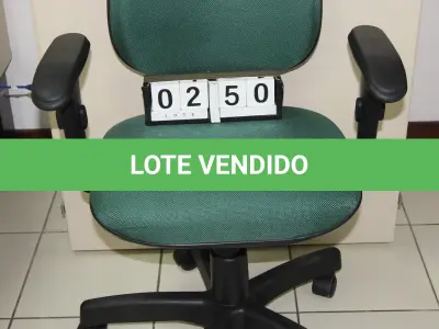 LOTE 250 - LOTE - 0250 - CADEIRA SECRETÁRIA GIRATÓRIA C/ BRAÇO