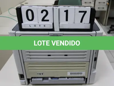 LOTE 217 - LOTE - 0217 - IMPRESSORA HP LASERJET 1320N