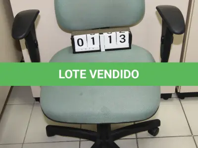 LOTE 113 - LOTE - 0113 - CADEIRA SECRETÁRIA GIRATÓRIA C/ BRAÇO