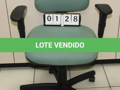 LOTE 128 - LOTE - 0128 - CADEIRA SECRETÁRIA GIRATÓRIA C/ BRAÇO