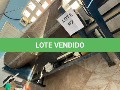 LOTE 007 - DESPELICULADOR, ROTATIVO E MESA DESCASCADORA