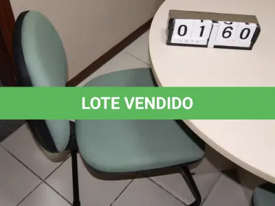 LOTE 160 - LOTE - 0160 - MESA REDONDA C/ 4 CADEIRAS FIXAS