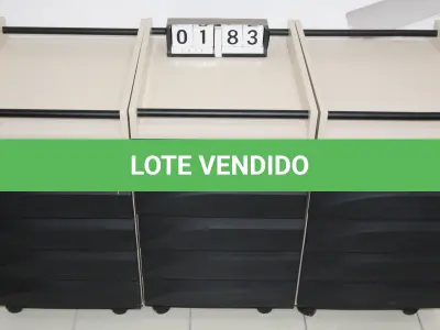 LOTE 183 - LOTE - 0183 - GAVETEIRO 3 GAVETAS CONJ. DE 3 PÇS.
