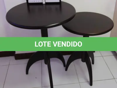 LOTE 052 - LOTE - 0052 - MESA DE CANTO CONJ. 2 PÇS.