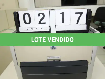 LOTE 217 - LOTE - 0217 - IMPRESSORA HP LASERJET 1320N