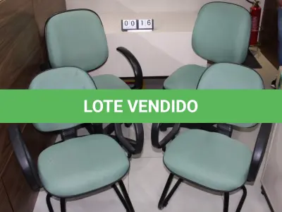 LOTE 016 - CONJ. CADEIRAS