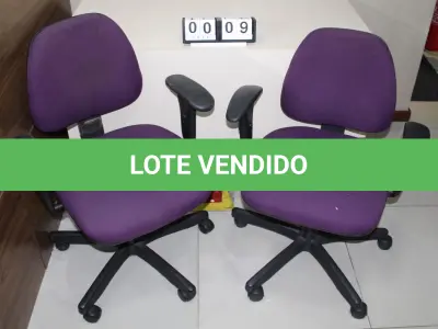 LOTE 009 - CONJ. CADEIRAS